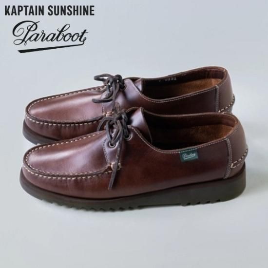 KAPTAIN SUNSHINE×PARABOOT】Domingue deck shoes Brown Marron Lis