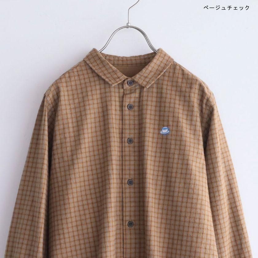 NATURAL LAUNDRY ナッピングネル コップ刺繍シャツ の通販。- AIDA