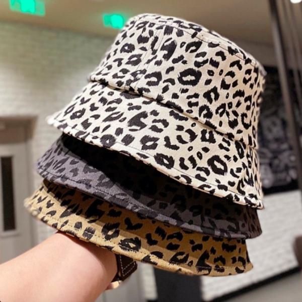 大特価】3色展開 レオパード柄 ひょう柄 アニマル柄 バケットハット