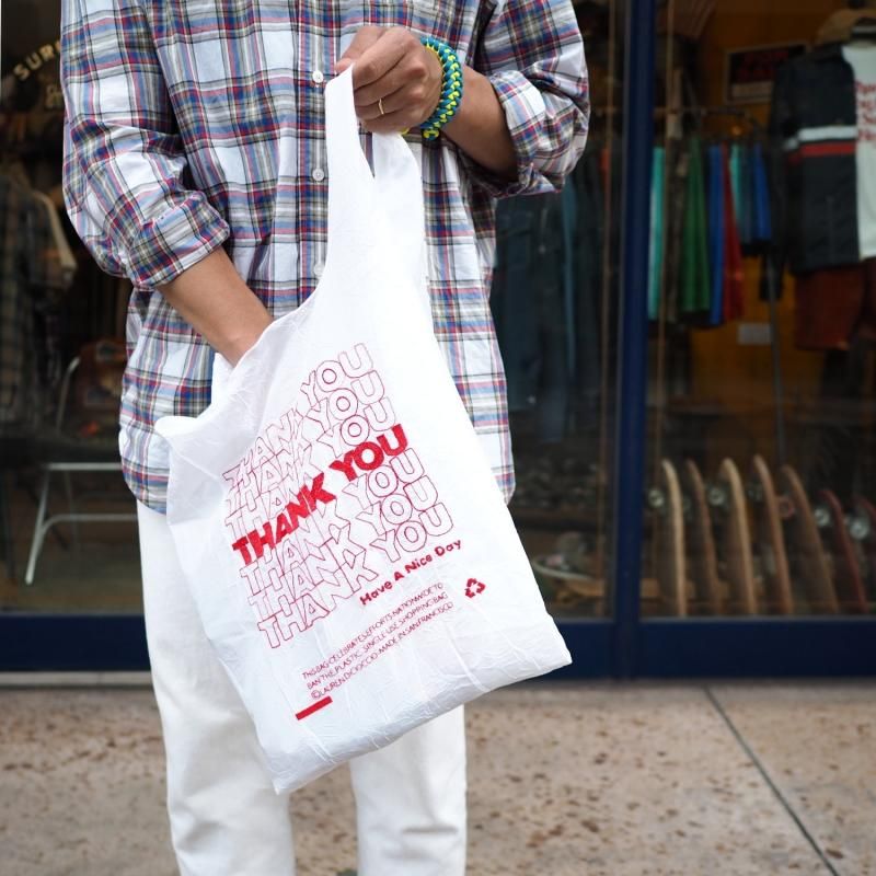 OPEN EDITIONS Thank you Tote Red