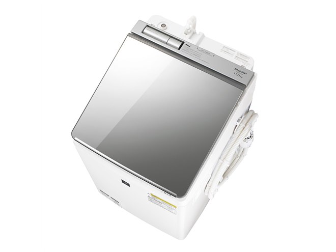 シャープ、ハーフミラーガラスを採用したスタイリッシュな洗濯乾燥機2