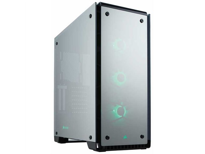 Corsair、鏡面仕上げで4面強化ガラスパネル搭載のミドルタワーケース
