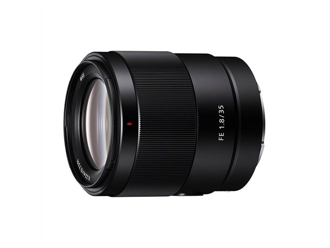 ソニー、87,000円のフルサイズ対応単焦点レンズ「FE 35mm F1.8