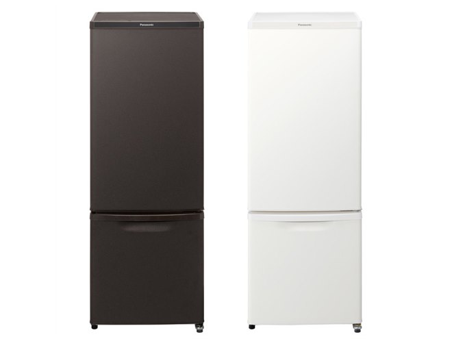 パナソニック、マットな質感の168Lパーソナル冷蔵庫「NR-B17DW」など