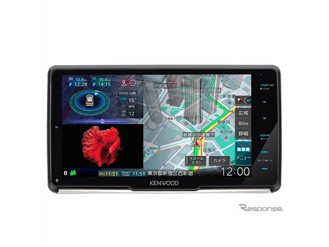 新・HD描画マップ」で地図表示が大幅進化、彩速ナビ タイプM新モデル