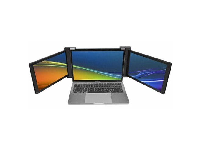 ノートPCが3画面に、10.1型の2画面拡張ディスプレイが約39,800円で発売