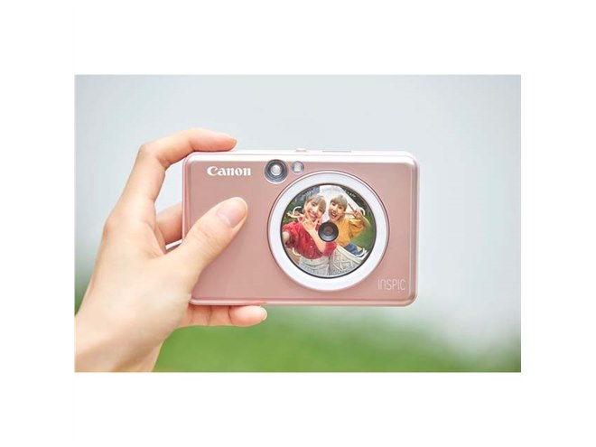キヤノン、手軽にシールプリントを楽しめる「iNSPiC ZV-223」「iNSPiC
