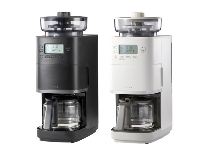 シロカ、「こだわり挽き」対応のコーヒーメーカー「カフェばこPRO」を