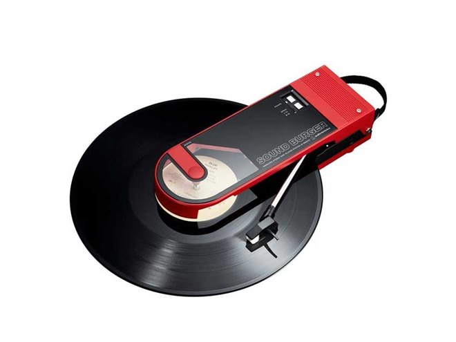 オーテク、レコードを挟んで再生する「サウンドバーガー」がBluetooth