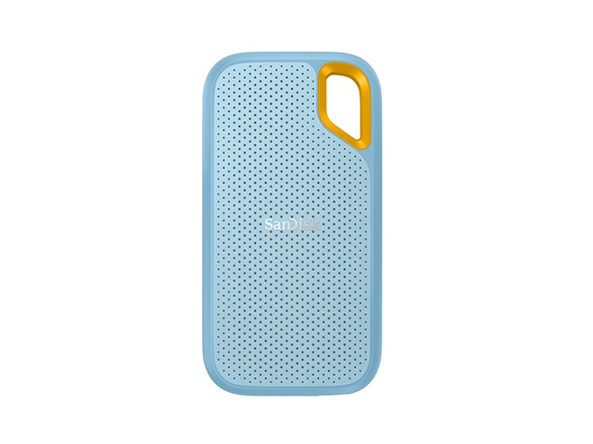 サンディスク、「エクストリーム ポータブルSSD」に新色スカイブルーと