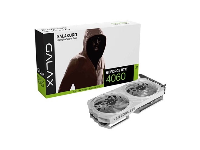 玄人志向、OC仕様の「GeForce RTX 4060」を搭載したビデオカード