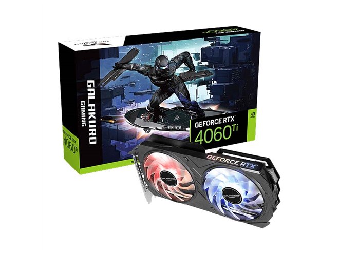 GALAKURO GAMING、「GeForce RTX 4060 Ti」を搭載したビデオカード