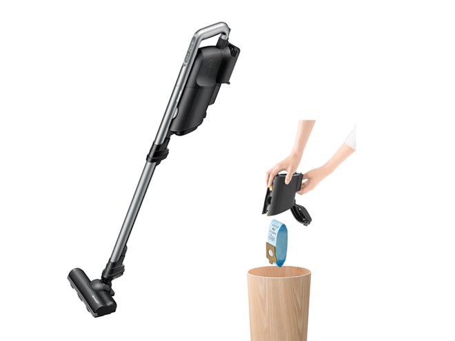 シャープ、紙パックに触れずにゴミが捨てられるコードレススティック