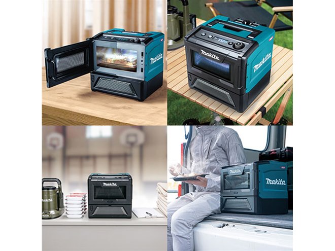 マキタ、バッテリーで駆動する庫内容量8L/最大500W出力の「充電式電子