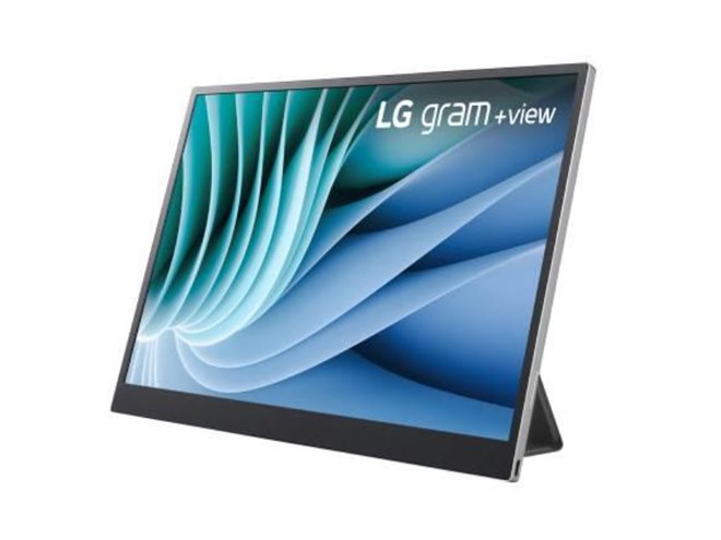 LG、約670gの軽量ボディを実現した16型ポータブル液晶「LG gram +view