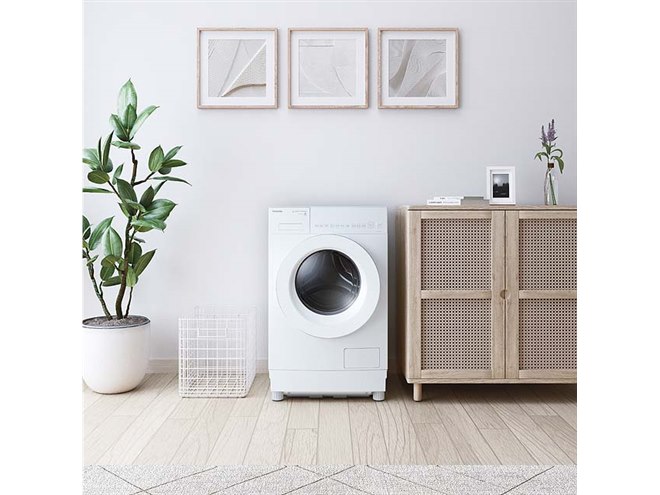 東芝、洗濯8kg/乾燥4kgで省スペースに設置できるドラム式洗濯乾燥機