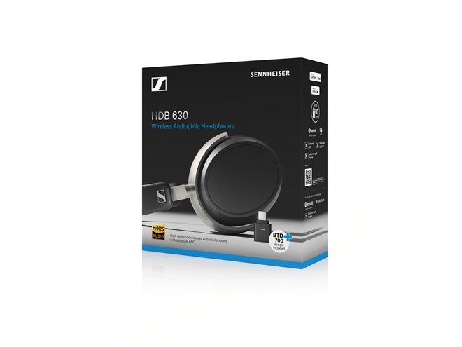 ゼンハイザー、ハイレゾ再生に対応したワイヤレスヘッドホン「HDB 630