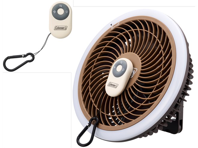 コールマン、アウトドアに適したLEDライト付き多機能ファン2モデル