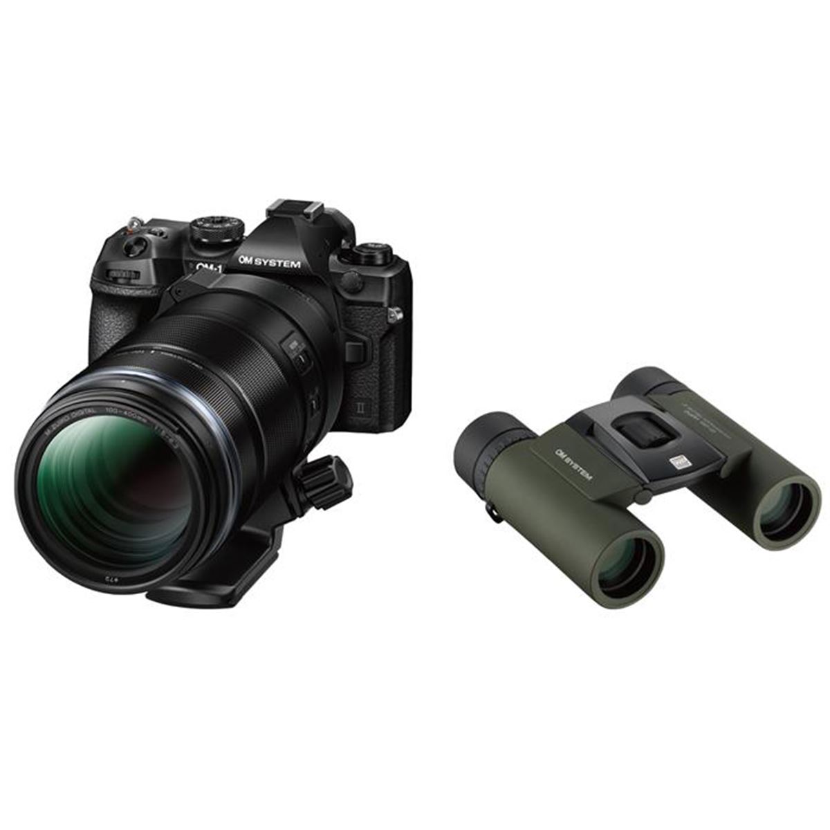 OMデジタル、双眼鏡をセットにした「OM-1 Mark II 100-400mm II 超望遠