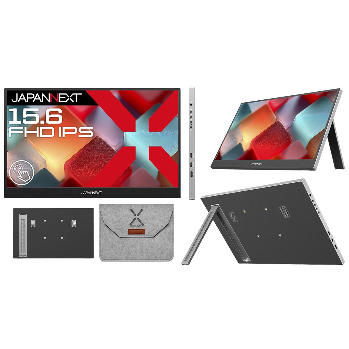 JAPANNEXT、10点マルチタッチ対応の15.6型モバイルモニター「JN-MD