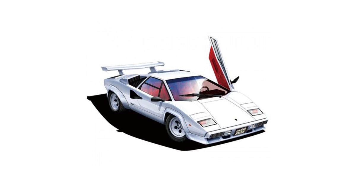 ランボルギーニ カウンタック 5000QV」1/24模型、インジェクション仕様