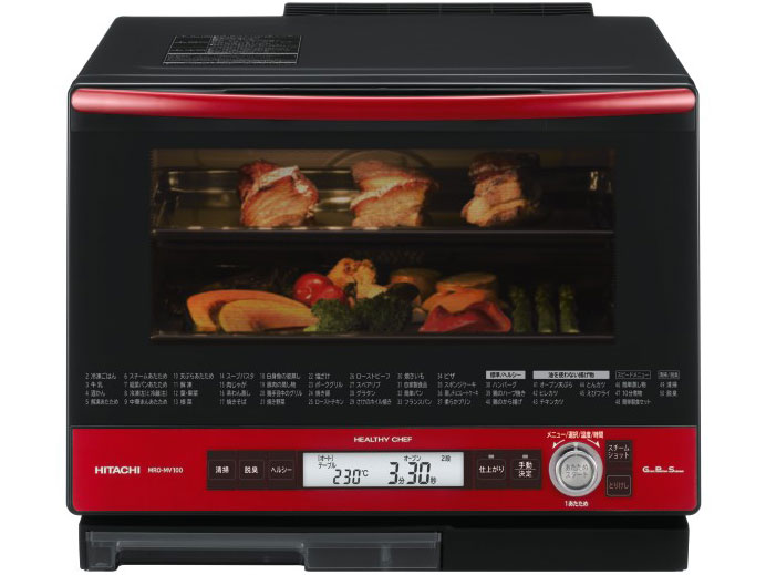日立 熱風2段ビッグオーブン ヘルシーシェフ MRO-MV100(R) [パール