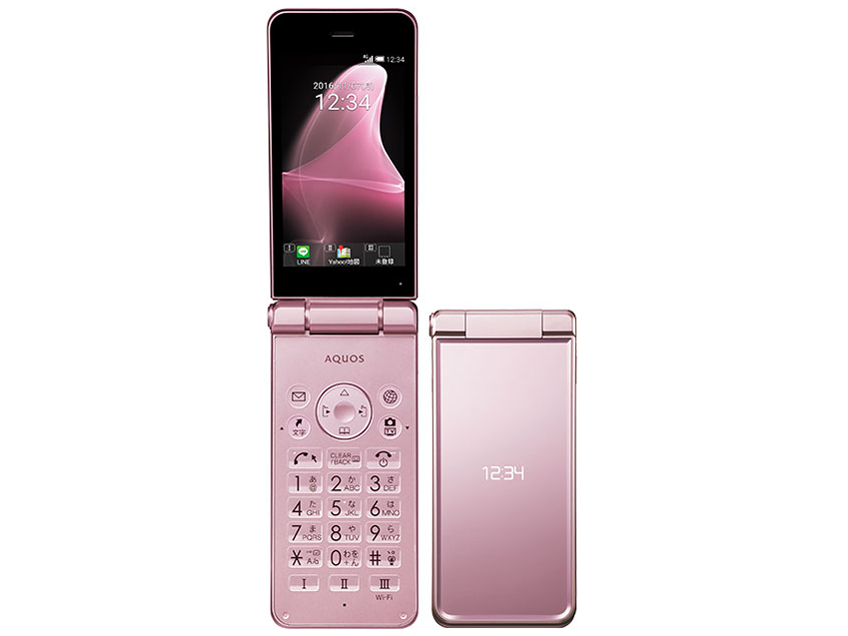 AQUOS 折りたたみ式携帯電話 ピンク601SH AQUOS 折りたたみ式携帯電話