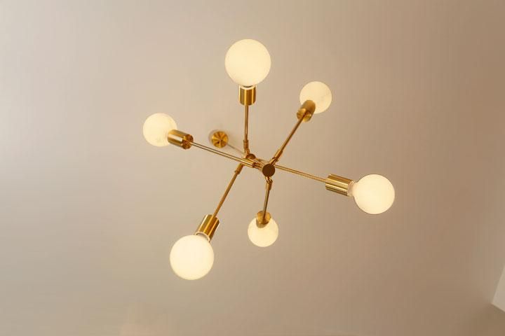6灯ペンダントライト 照明器具 Gradiska ゴールド｜デザイン照明のCROIX