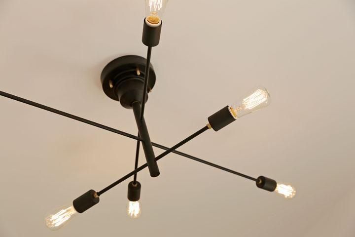 6灯シーリングライト ブラック おしゃれ LED Astre｜デザイン照明のCROIX