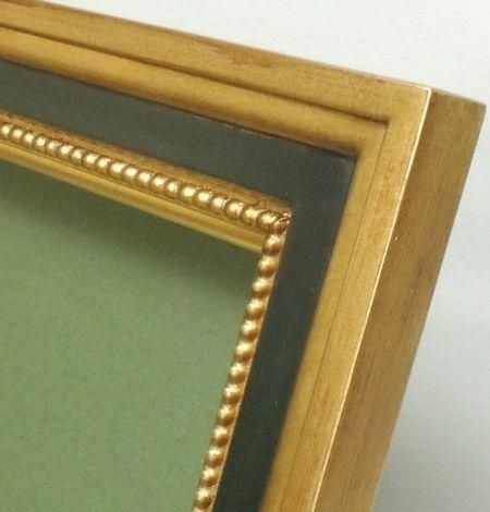 アンジュ 金+緑 F20号 油彩額縁 アクリル板仕様【大型商品※送料別途お