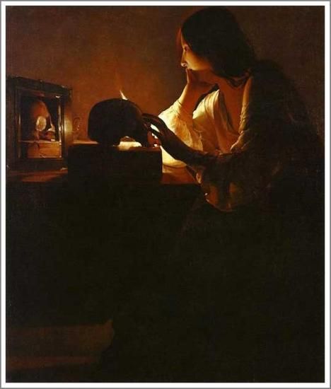 ジョルジュ・ド・ラトゥール【悔悛するマグダラのマリア（鏡の前