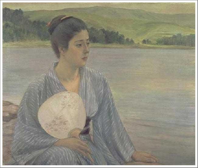 ルノワール【横たわる裸婦】 - 手描き 絵画（油絵複製画）販売のアート