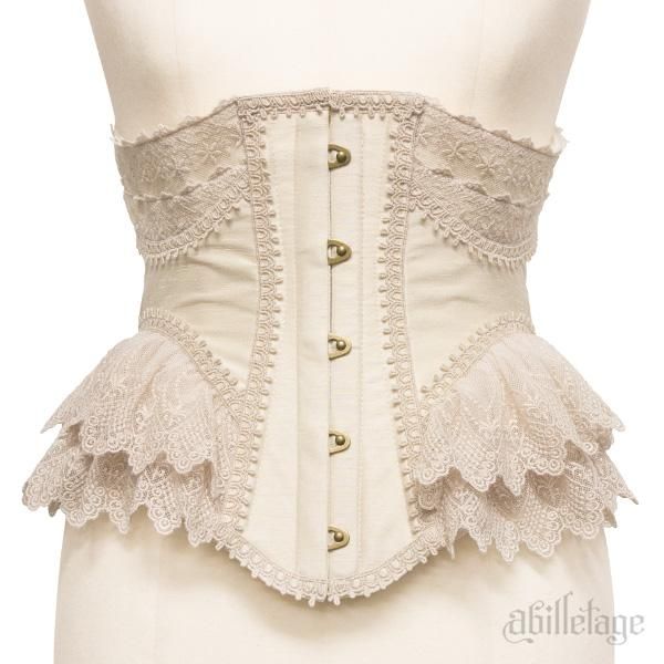 受注生産】Noir croixコルセット（グレージュ） - 【公式】abilletage
