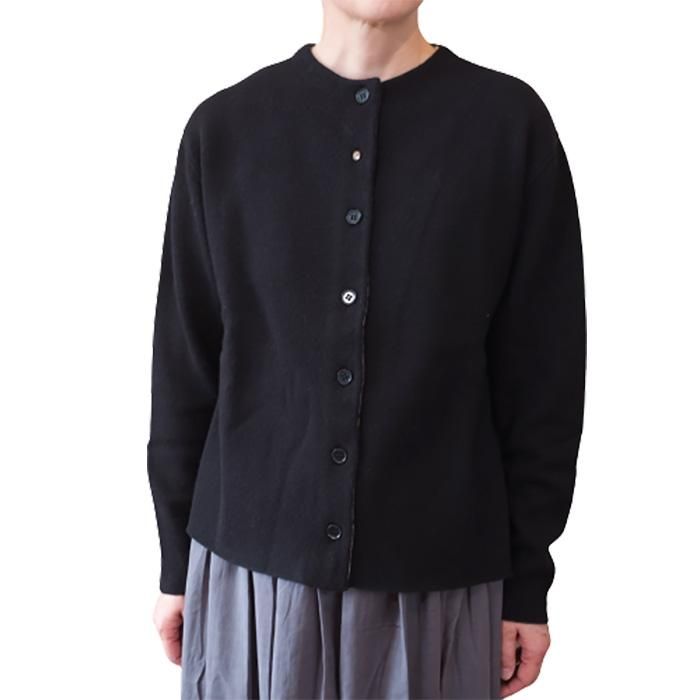 Antipast(アンティパスト) felted ニットカーディガン #ブラック- ミナ