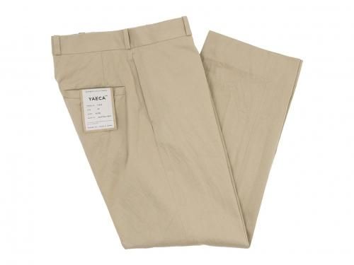 YAECA チノパン タックテーパード KHAKI 〔メンズ〕 YAECA通販・取扱い