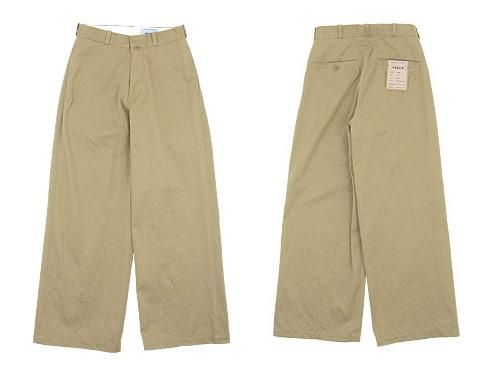 YAECA チノパン ワイド KHAKI 〔レディース〕 【68603】 YAECA通販