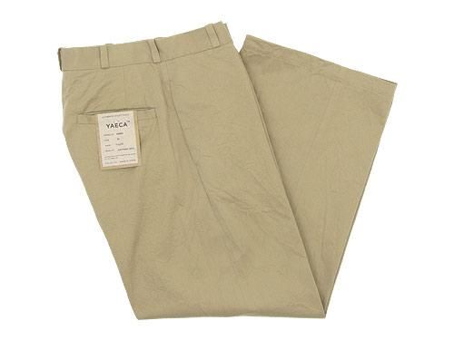 YAECA チノパン ワイド KHAKI 〔レディース〕 【68603】 YAECA通販