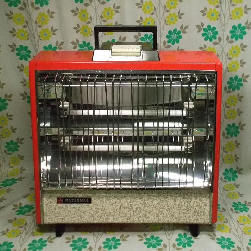 レトロポップ ナショナル 電気ストーブ レッド DS-18N - USA＆レトロ