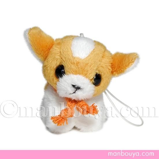 ぬいぐるみ 犬 たけのこ プチフォンテーヌ 携帯ストラップ チワワ 茶