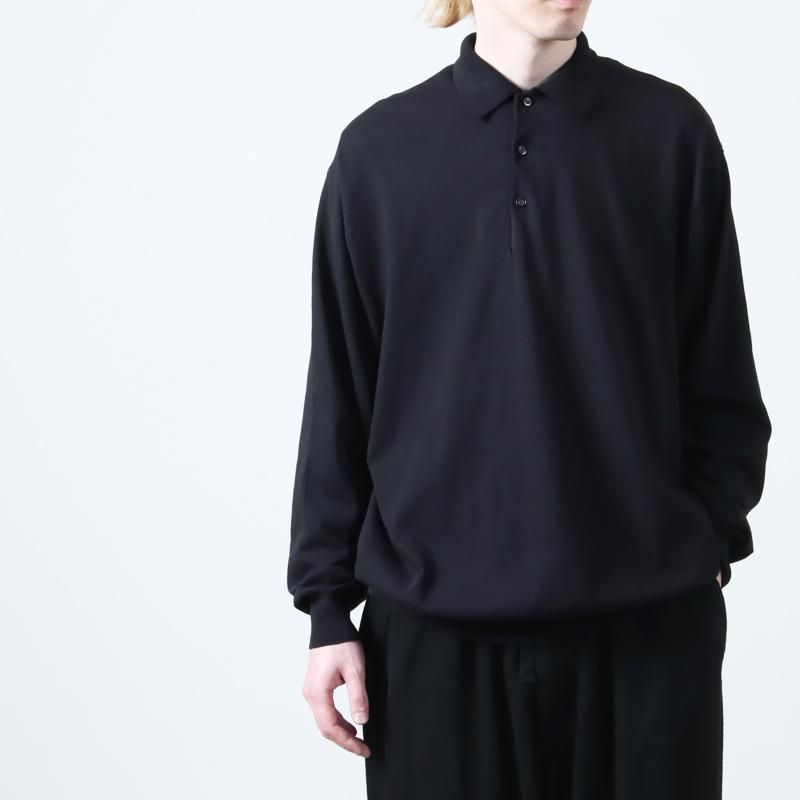 COMOLI (コモリ) コットン ニットポロ