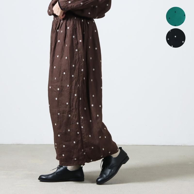 ICHI Antiquites (イチアンティークス) リネンドットイージーパンツ