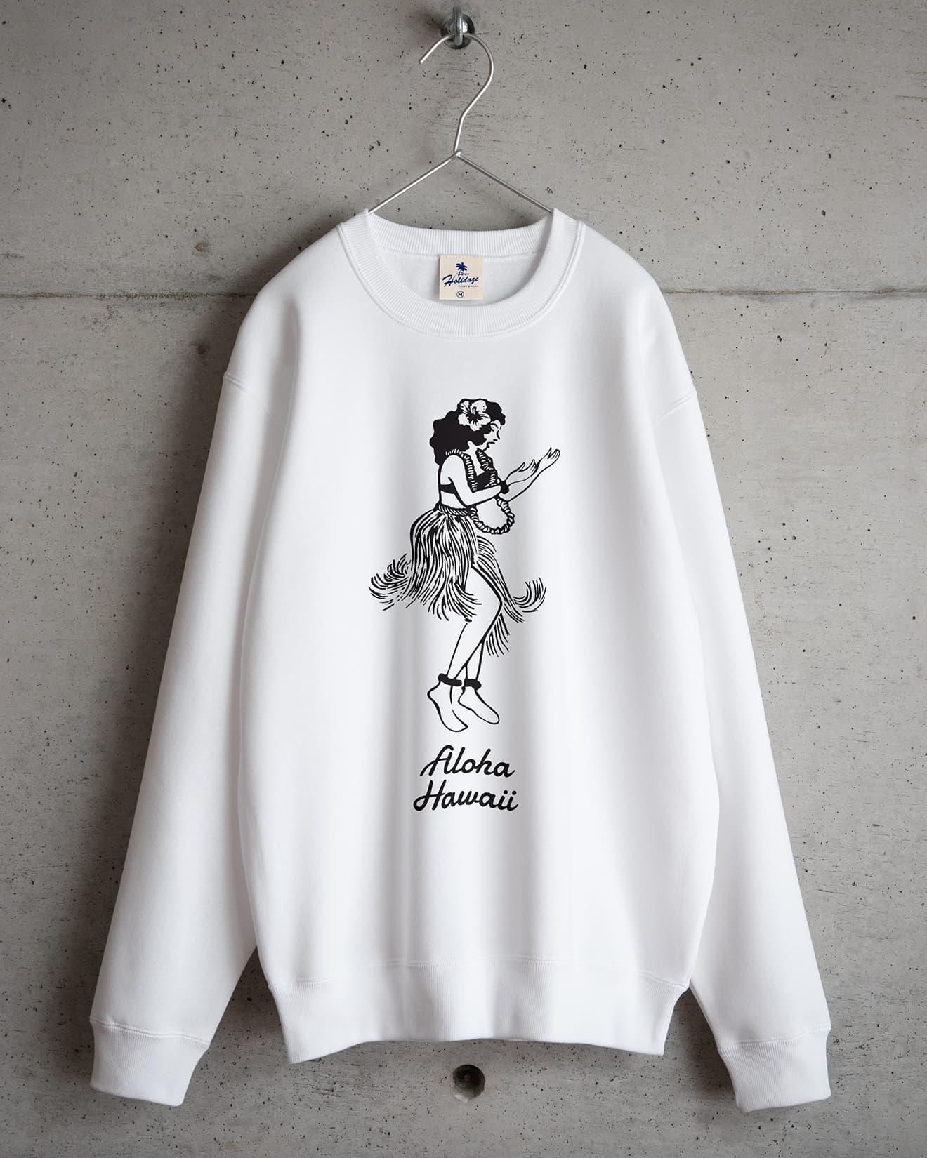 ALOHA HAWAII ユニセックス サーフ ロゴスウェット ネイビー