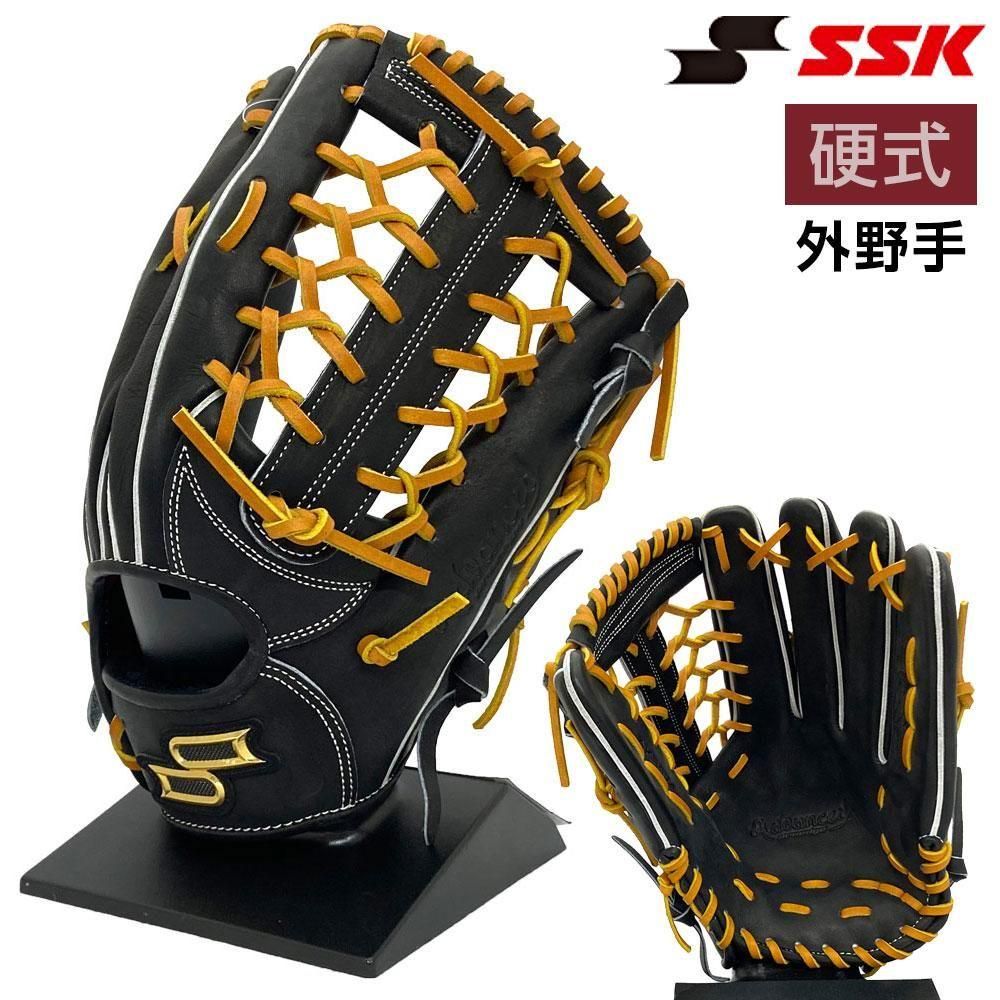 エスエスケイ 硬式グローブ | 外野手用 ブラック×タン - 野球