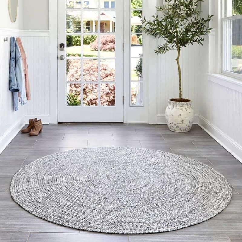 編み込みブレイドラグ | ソルト＆ペッパー - ラグ 絨毯 カーペット専門