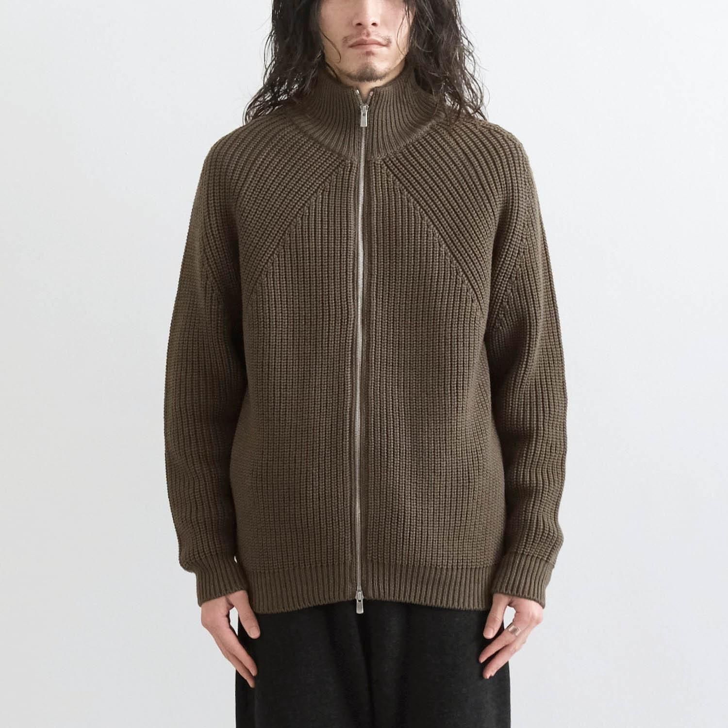 SIGNATURE DRIVERS KNIT [OLIVE] - WUNDER 大阪 セレクトショップ 大阪