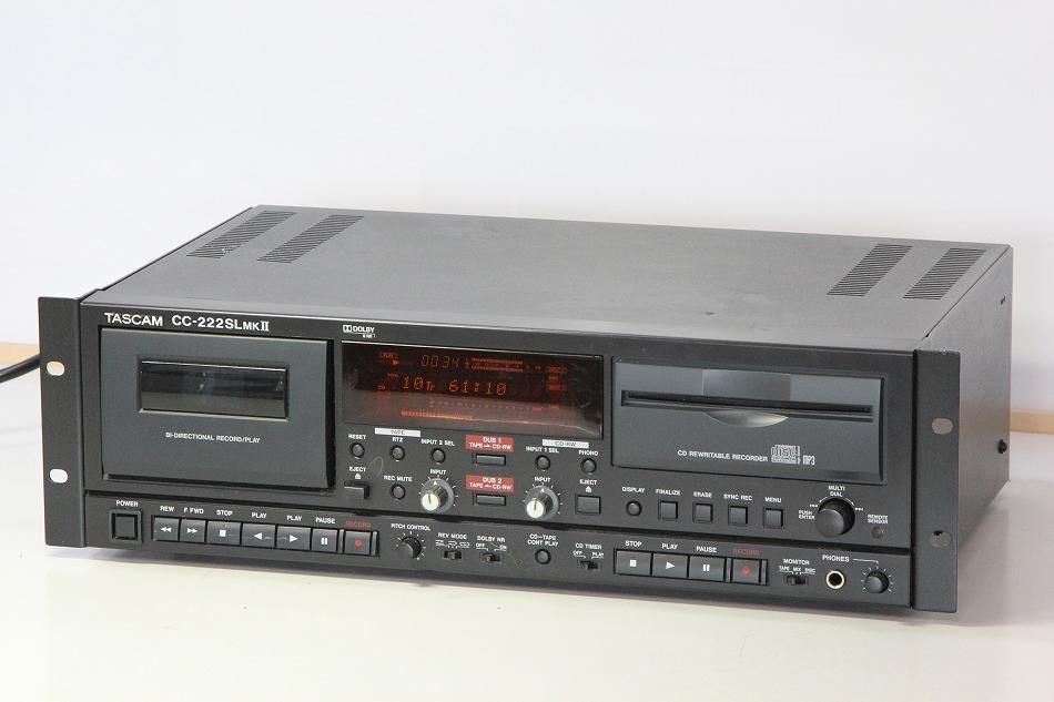 CC-222SLMK2｜TASCAM CDレコーダー/カセットコンビネーションデッキ