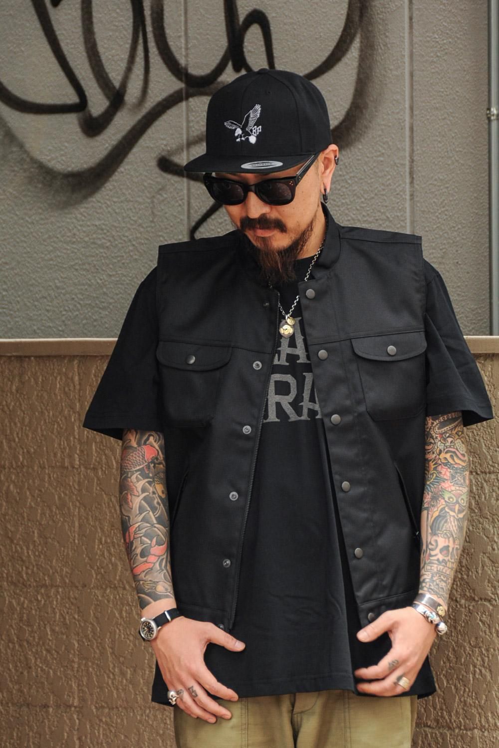 BLACK PARADE(ブラックパレード) ベスト STAND COLLAR CORDURA TWILL