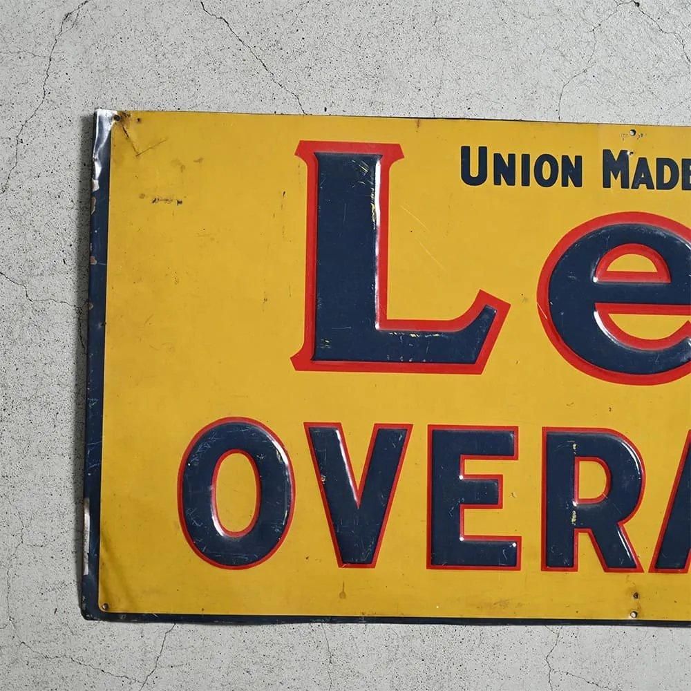 Lee OVERALLS ADVERTISING SIGN（Around 1930'S-1940'S） - 古着屋