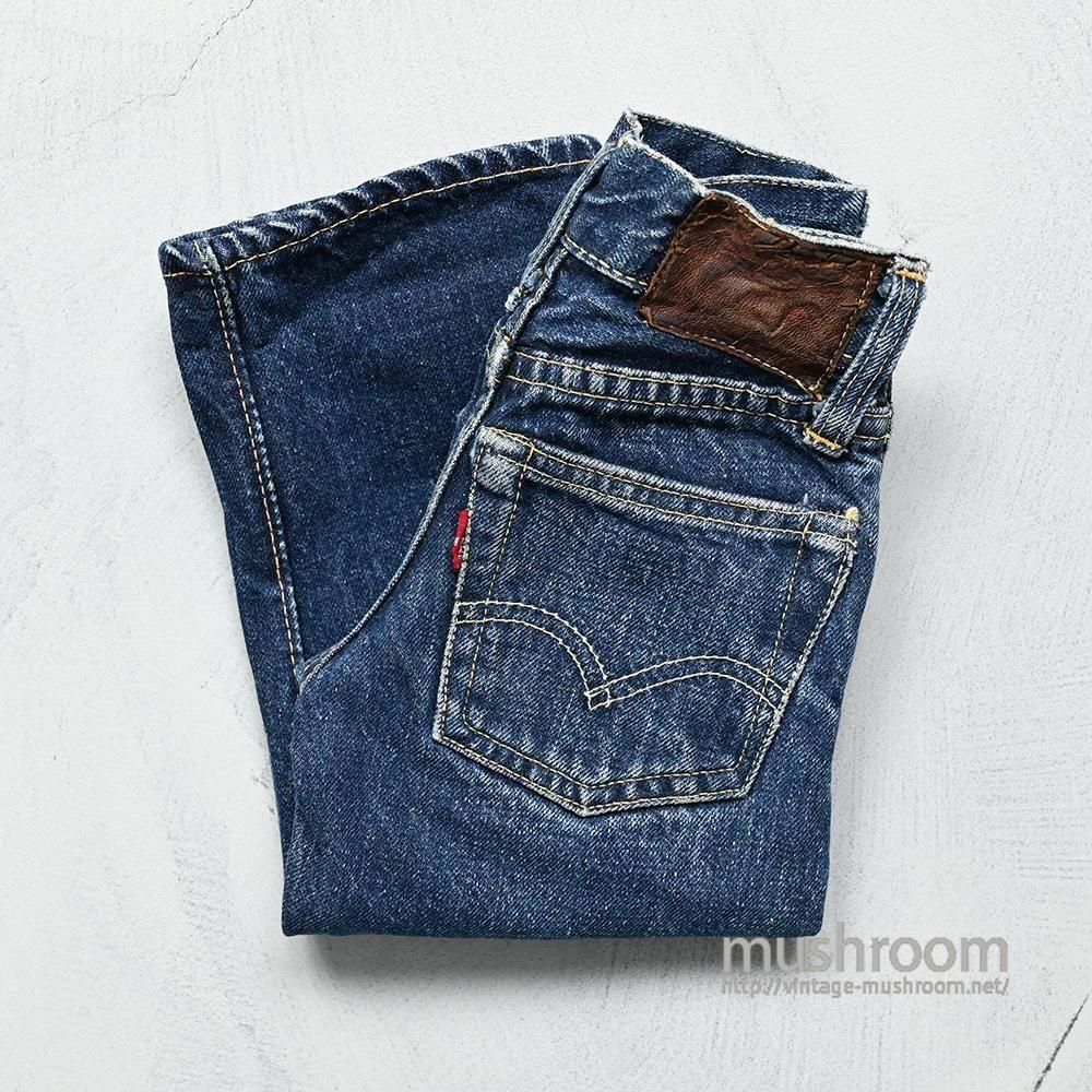 LEVI'S 503ZXX JEANS with LEATHER PATCH（1950'S/GOOD INDIGO/AGE 0