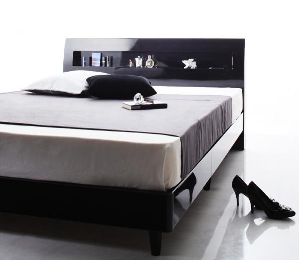 ダブルベッド黒いフレーム【かっこいいのはブラックフレーム】ベッド